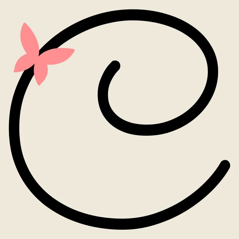 Letter C Butterfly Letter