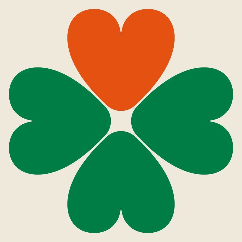 St. Patrick's Day Kleeblatt Kleeblatt Kleeblatt Herz