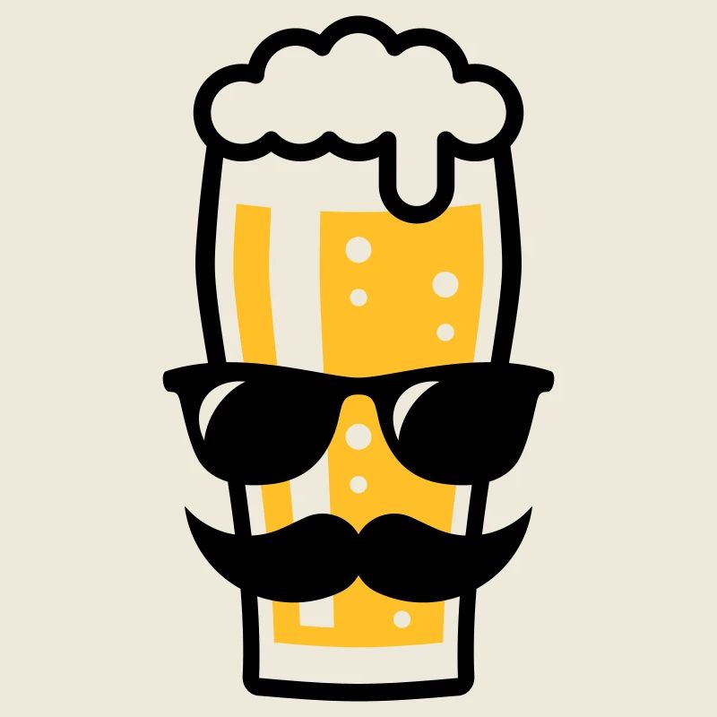 Bierglas (Bier / Sonnenbrille / Schnurrbart / 2C)