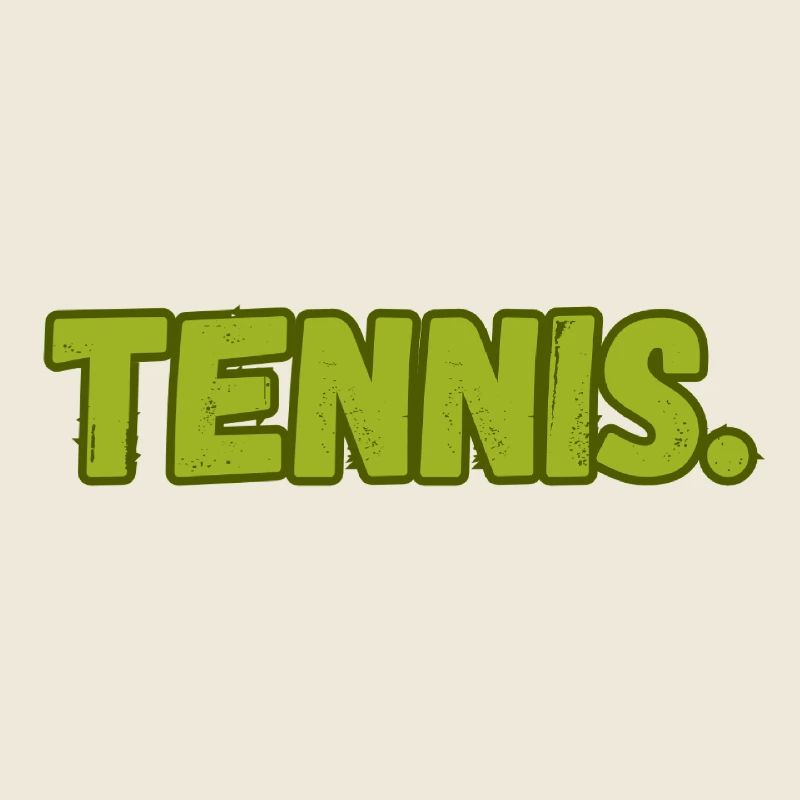 Tennis Tennispieler Vert Rétro