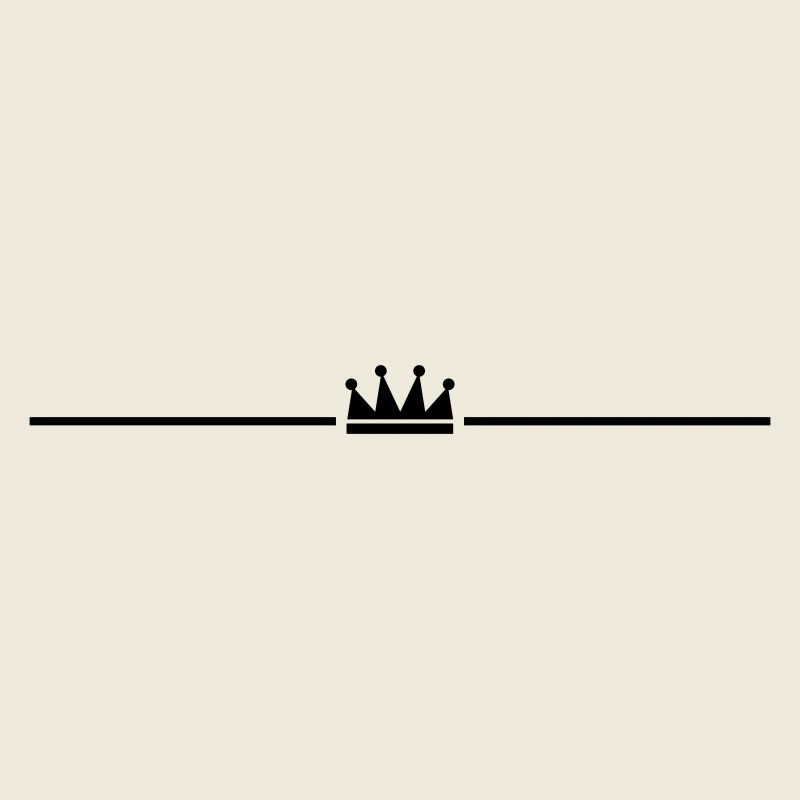 Ligne du symbole de la couronne