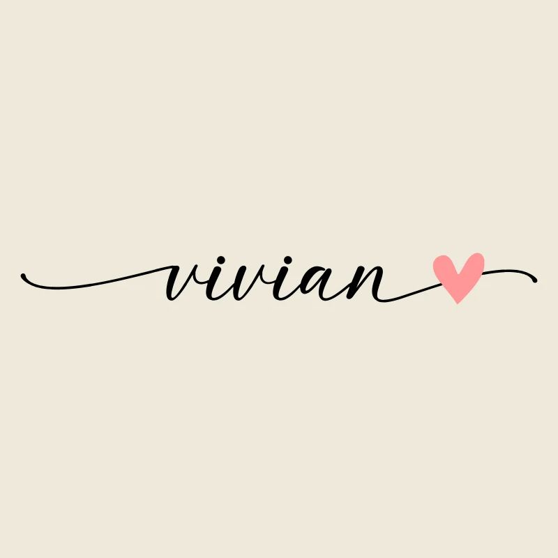 Vivian Nom Prénom Calligraphie Script