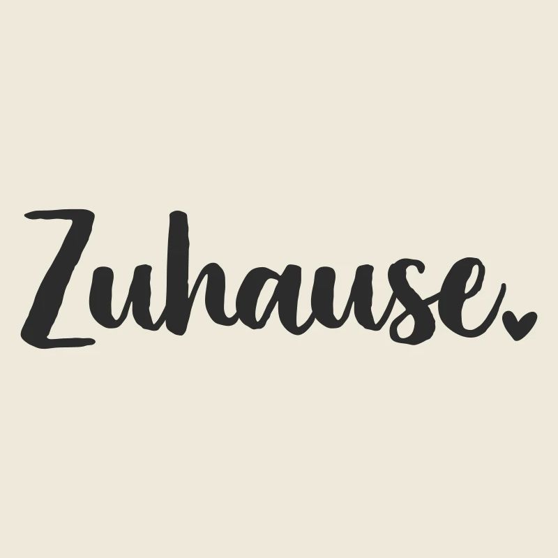Zuhause  Schriftzug