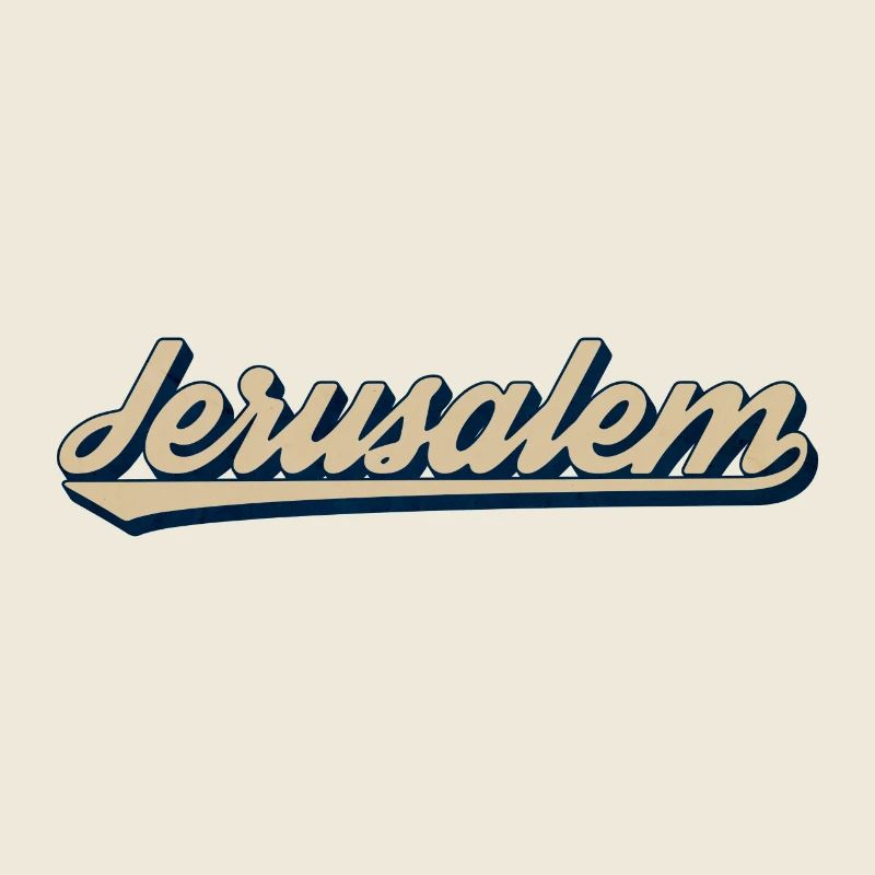 Jerusalem Lettering Design