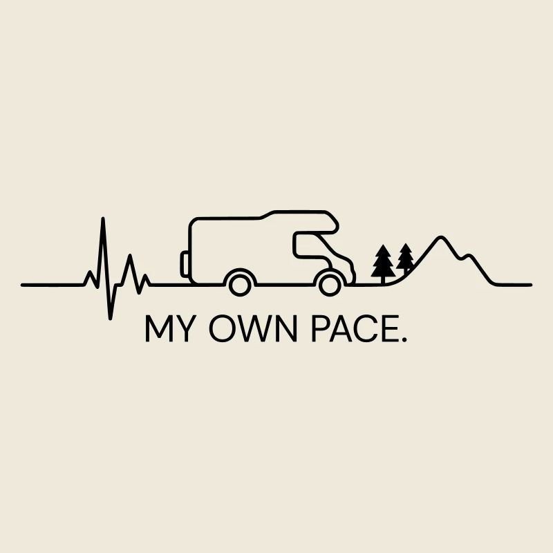 MY OWN PACE.  (EKG - Farbe anpassbar)