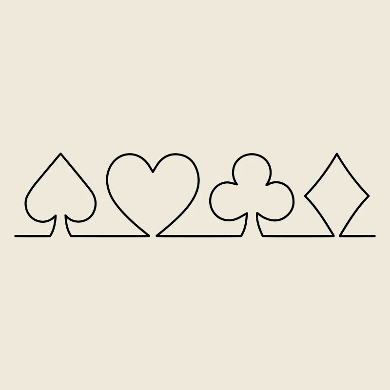 Minimalistisches Karten-Design | einfarbig