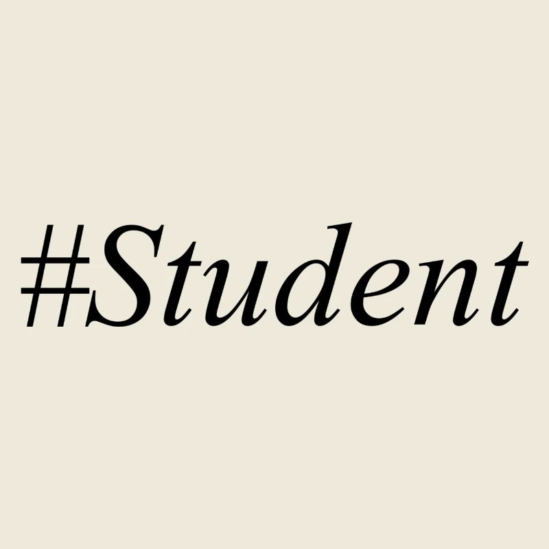 #Student Logo Schwarz
