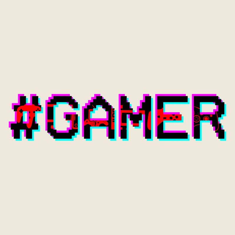 Gamer Néon Glitch
