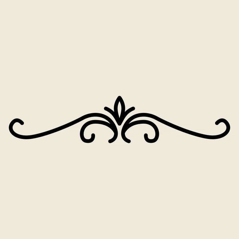 Ornament mit geschwungenen Linien