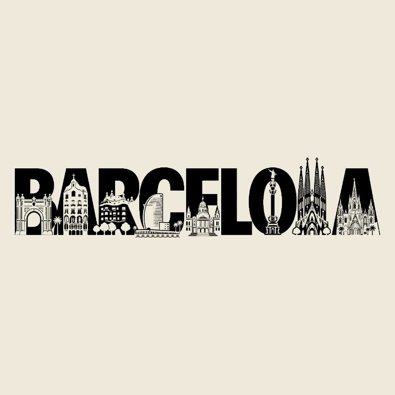 Barcelone, Espagne, Catalogne, silhouette à voir
