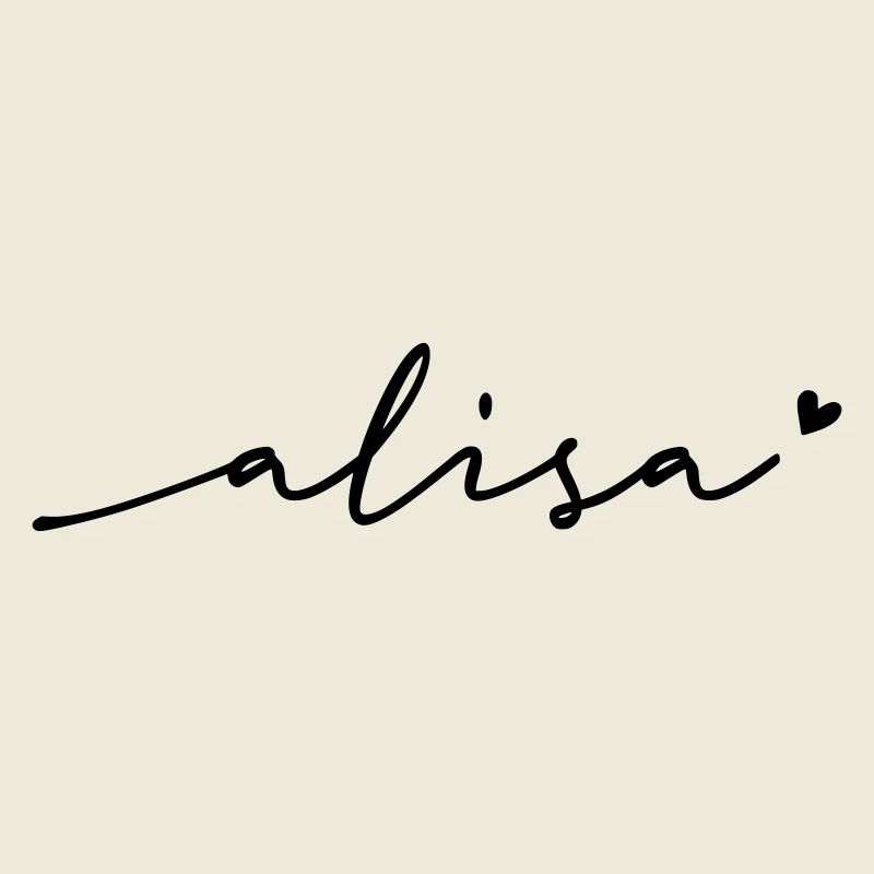 Nom cursif d’Alisa