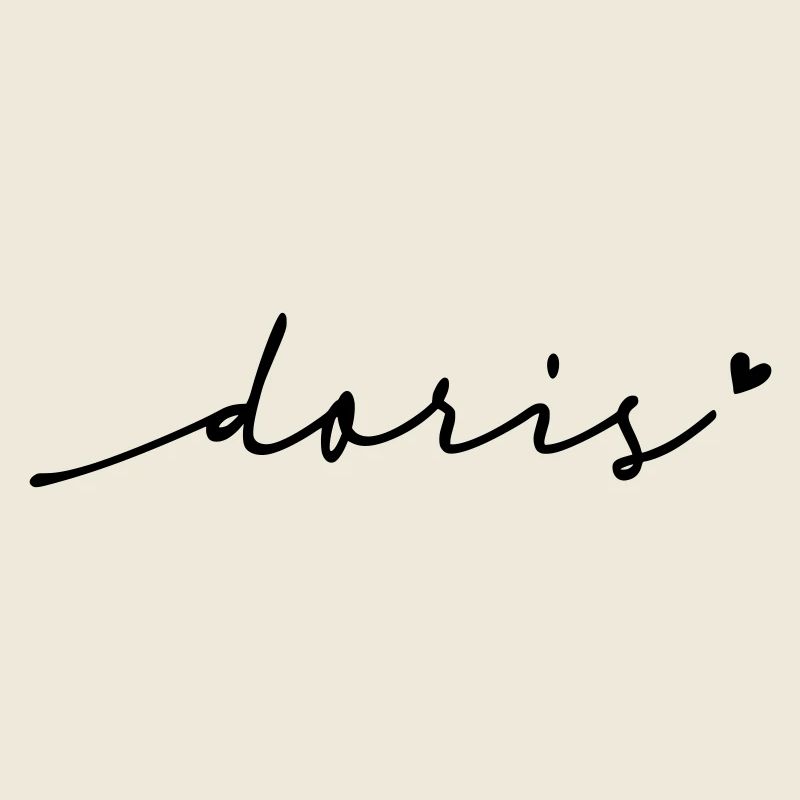 Doris Cursive Name