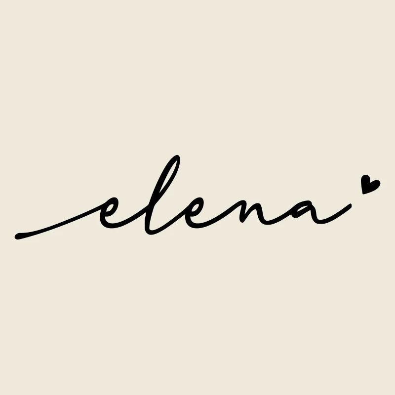 Nom cursif d’Elena