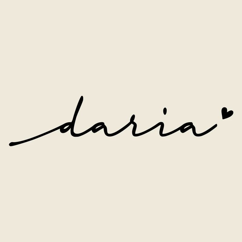 Daria Cursive Name