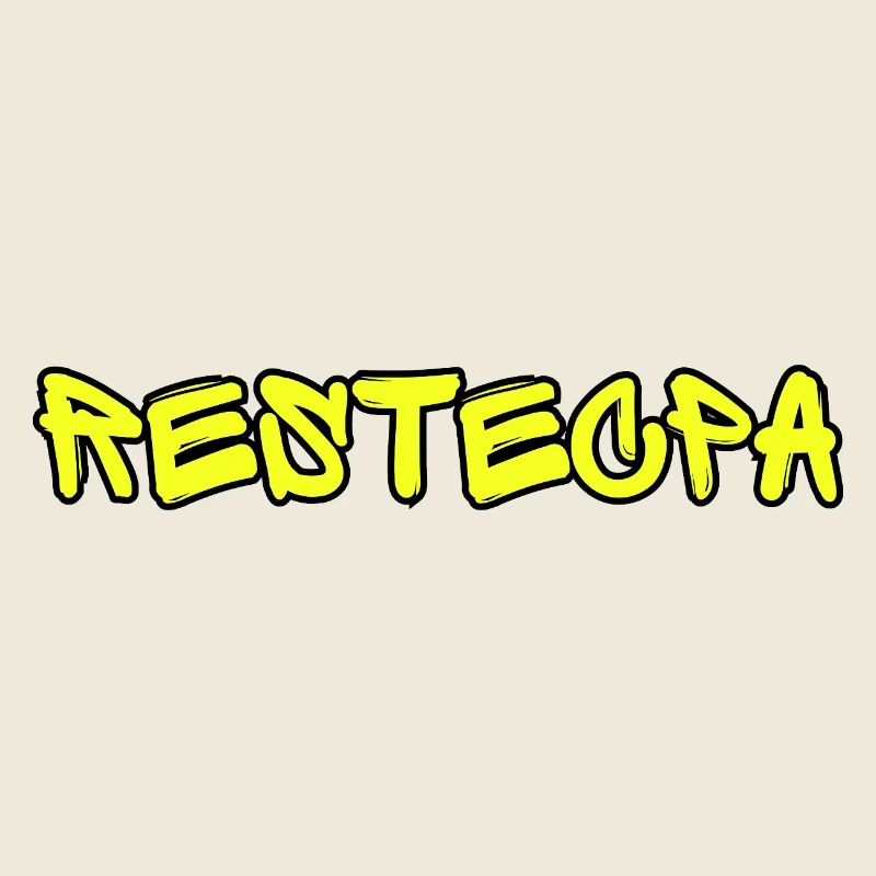RESTECPA – Graffiti de design de texte drôle d’argot de rue