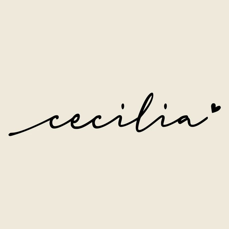 Cecilia Cursive Name