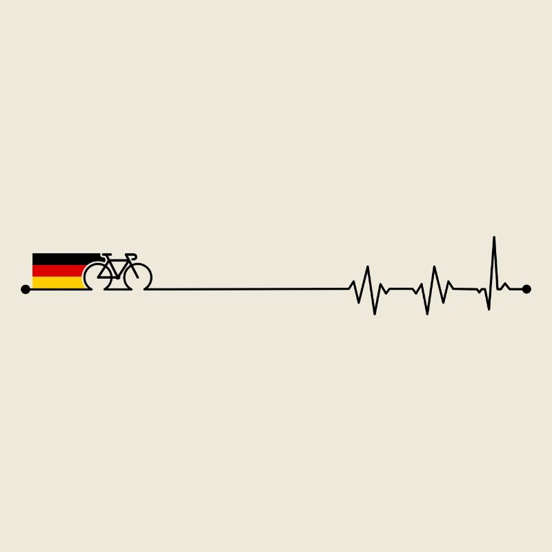 Drapeau allemand bicyclette