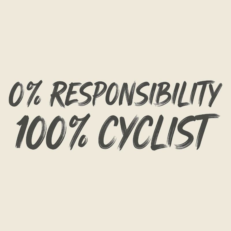 0 % Responsabilité 100 % Cyclistes