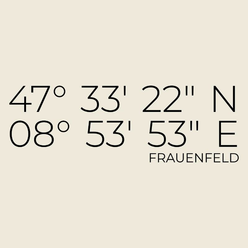 Coordinates Frauenfeld Thurgau