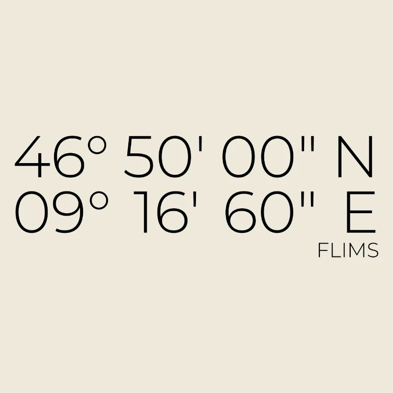 Coordinates Flims Graubünden, Switzerland