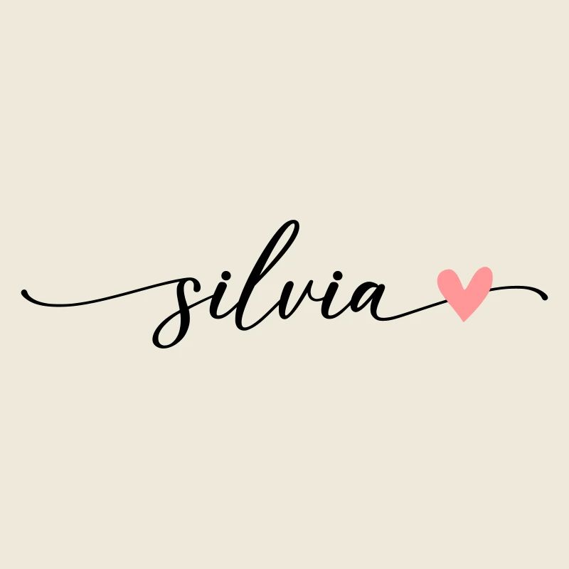 Silvia Name Calligraphy Font