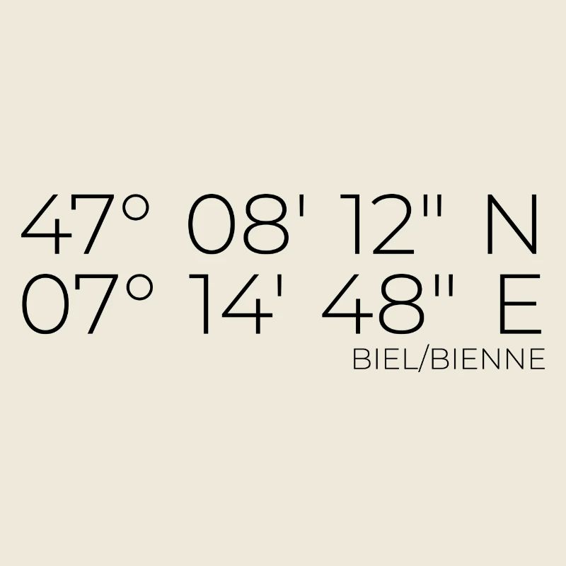 Coordonnées Bienne Bienne Suisse