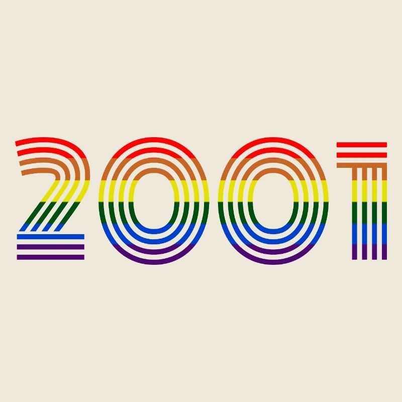 Retro Regenbogen 2001 Design