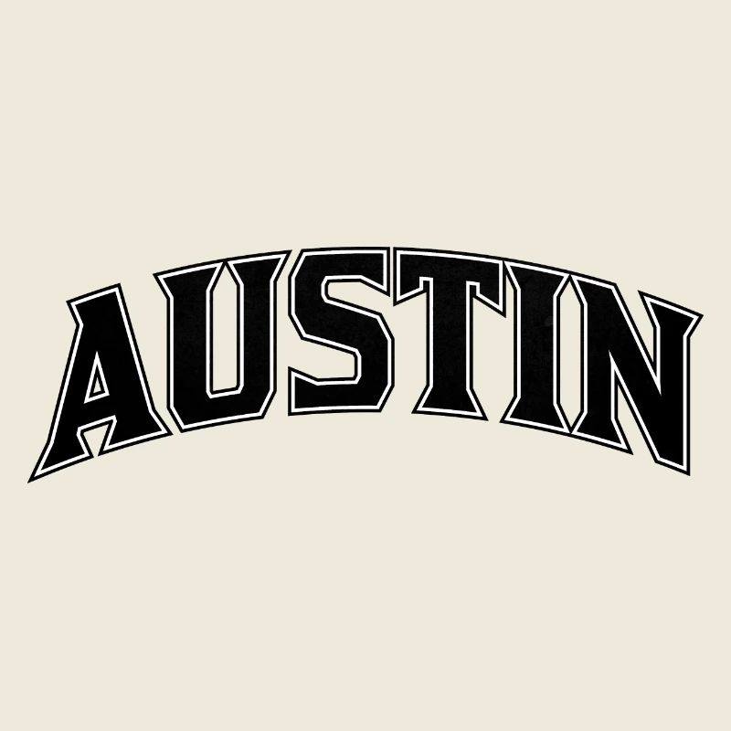 Lettres d’arc d’AUSTIN Imprimé