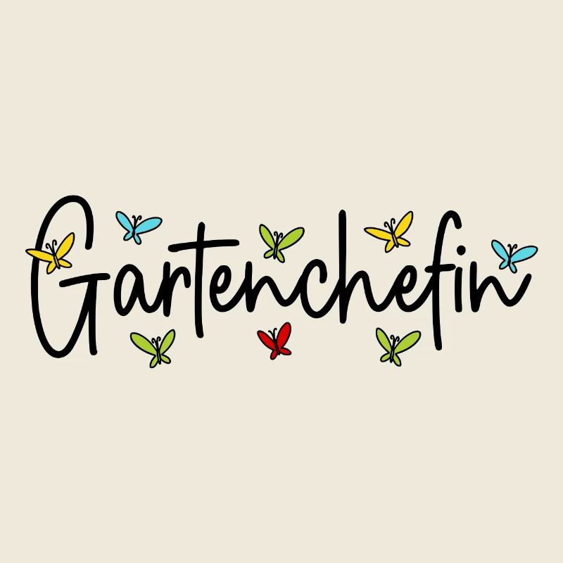 Garten Chefin Gärtnerin Gartenarbeit Gartenchefin