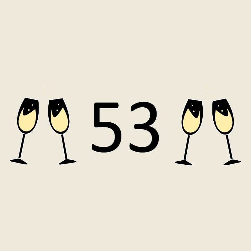 53e anniversaire 53 ans anniversaire 53 numéro 53
