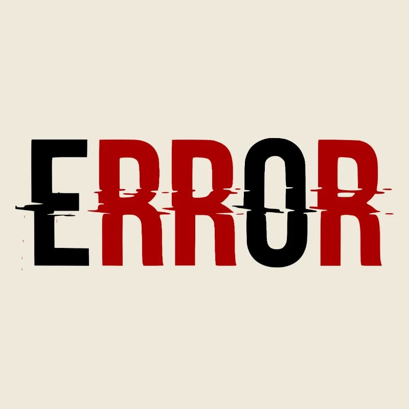 Error Glitch-Design Error Message