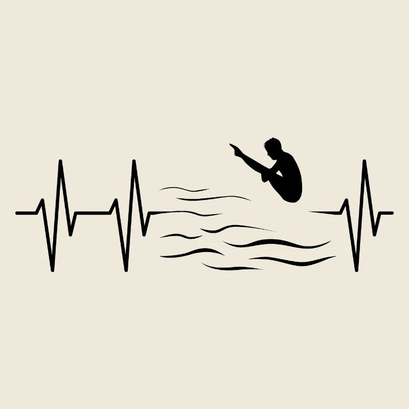 Pulse Diving Plongeur Cliff Jumping Heartbeat