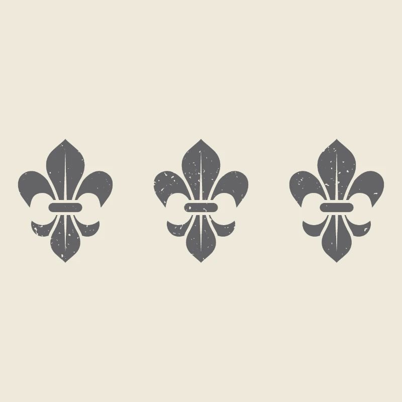 Fleur De Lys / dark grey