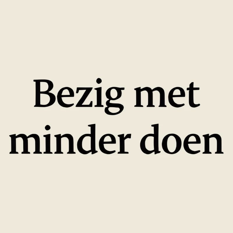 Faire moins – Conception de texte tendance