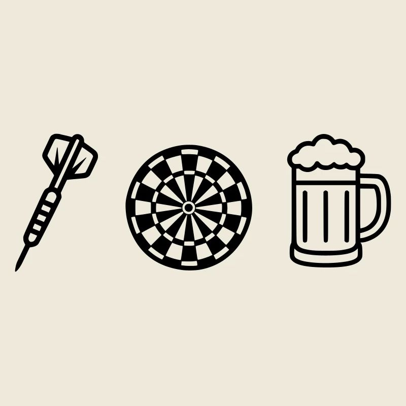 Fléchettes, fléchettes, dartfeil-fléchette-bière