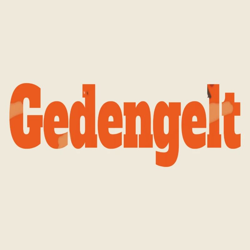 gedengelt text in orange Muster 