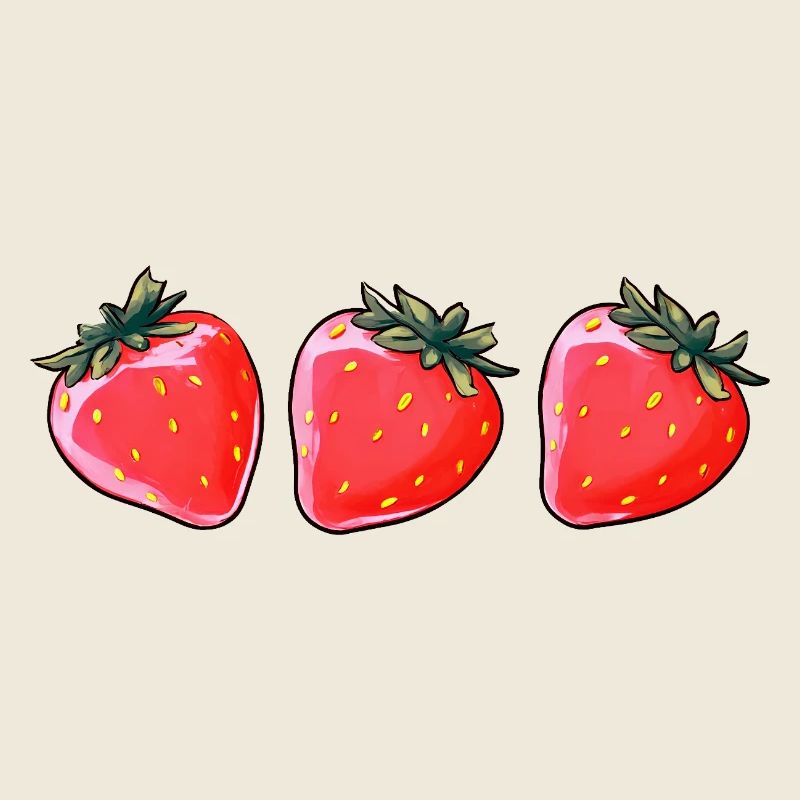 Niedliche Erdbeeren