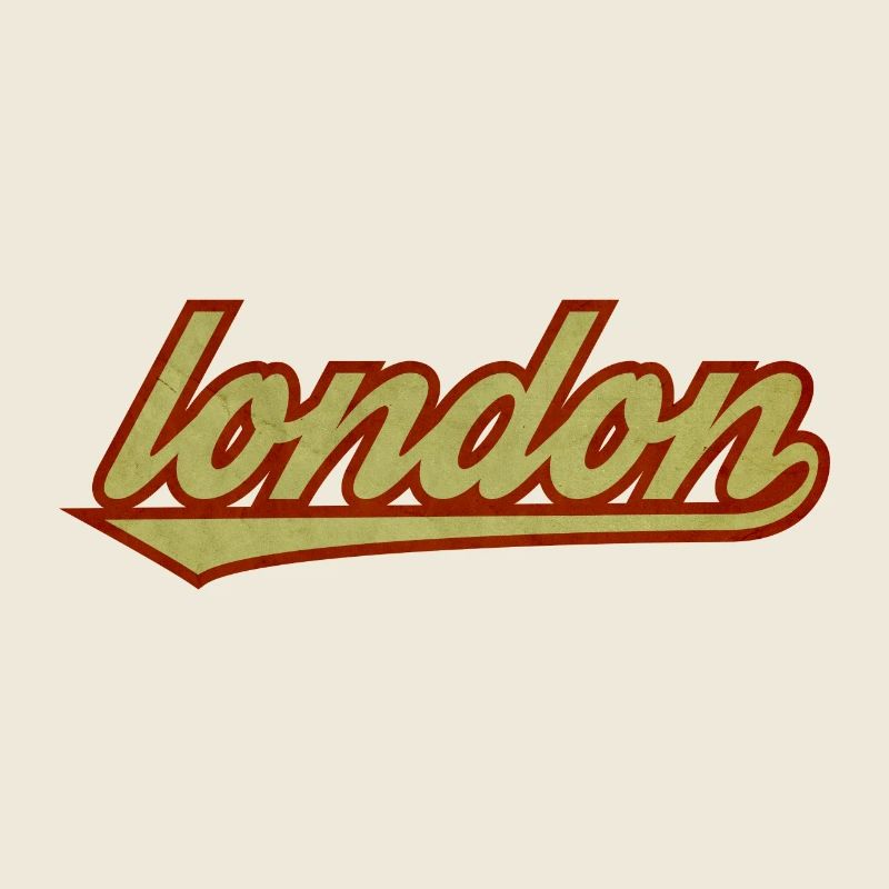 London Retro Script Logo