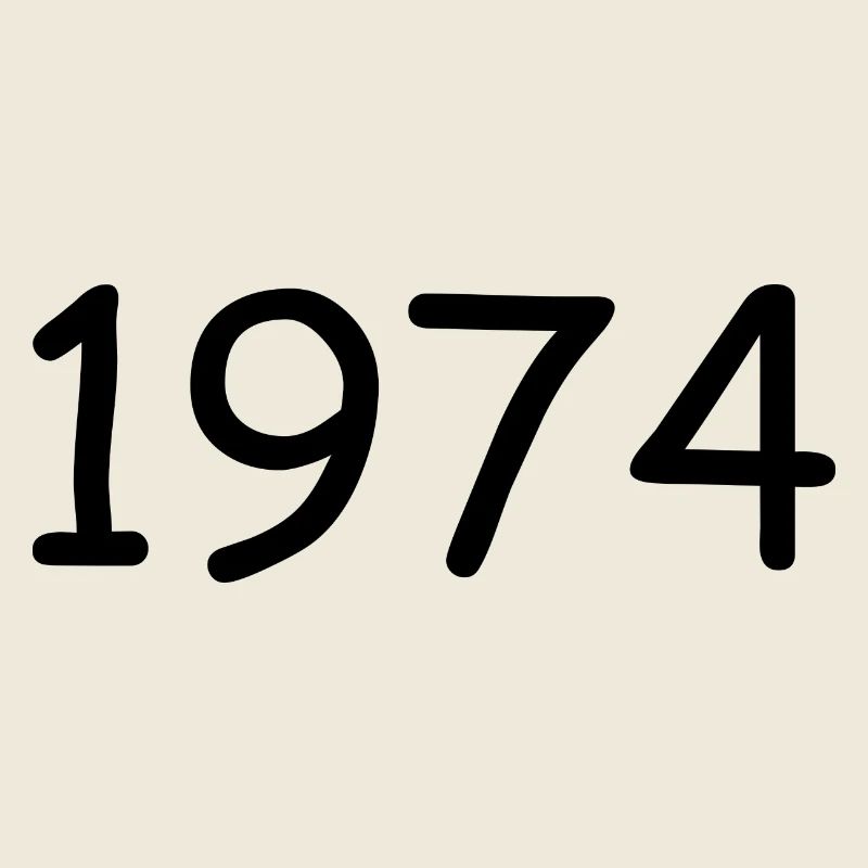 1974 50.Geburtstag birthday Vorlage schwarz