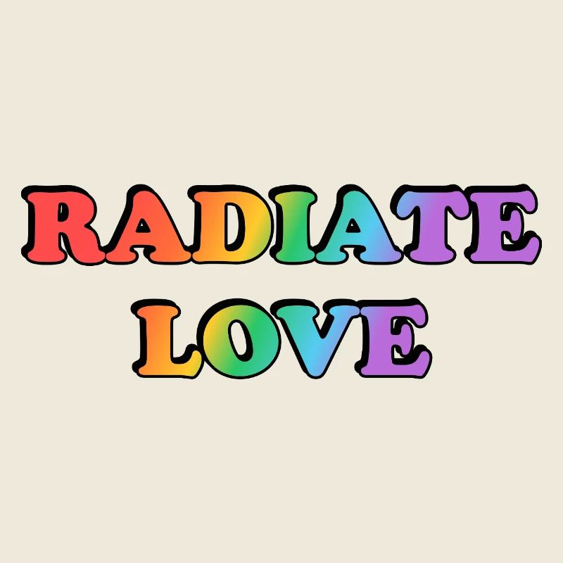 Radiate Love Rainbow Gradient