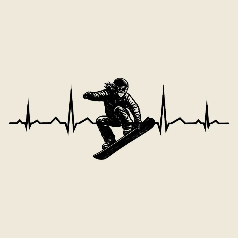 Snowboard motif with recognition value