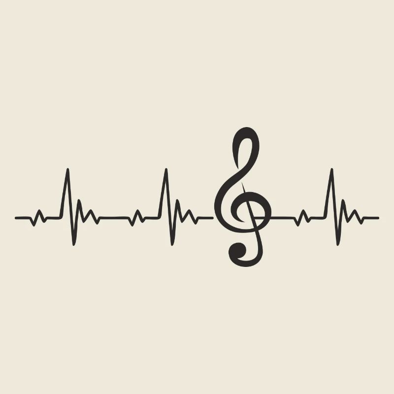 Clef Treble Clef Heartbeat Pulse ECG