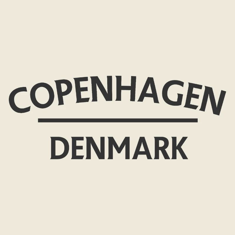 Copenhague – Danemark Textdesign