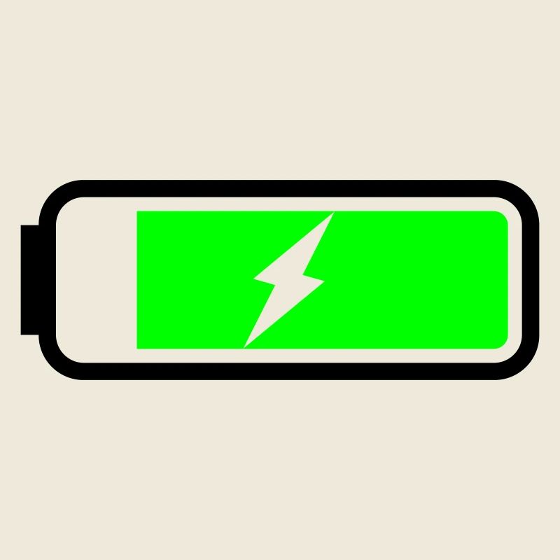 Batterie lädt