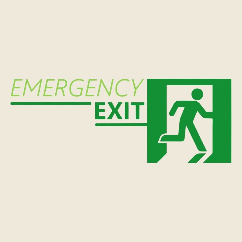 Emergency EXIT Classic Green