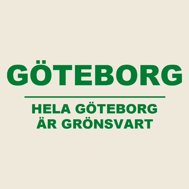Göteborg - L’ensemble de Göteborg est vert-noir