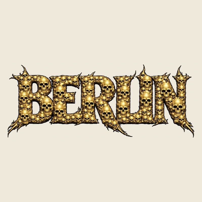 Berlin Skull Metal Font