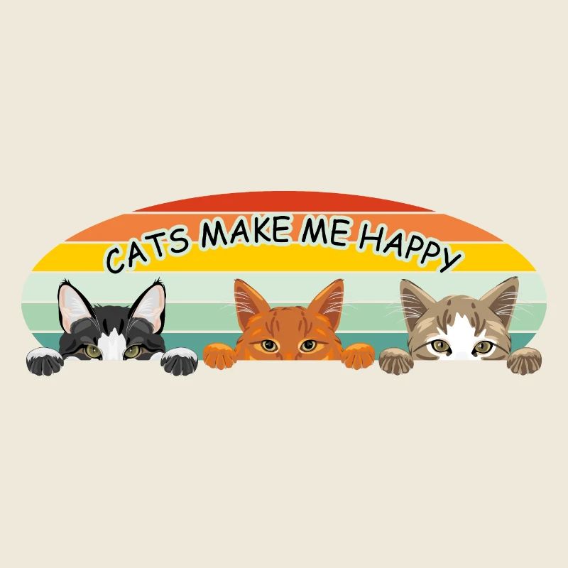 Cats make me happy