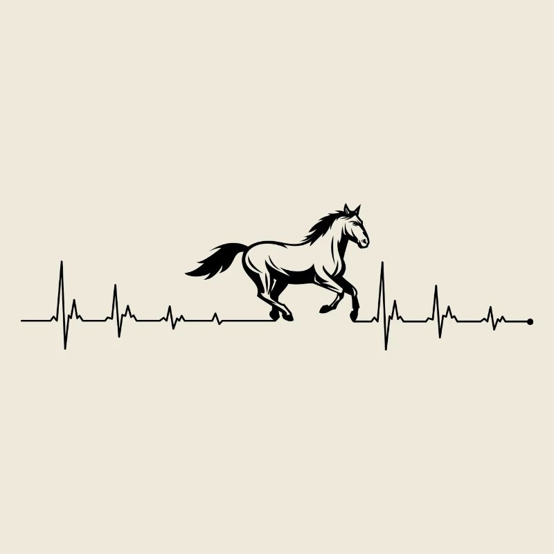 Cheval battant de cœur
