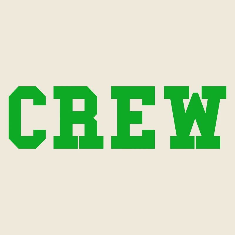Crew Blockschrift